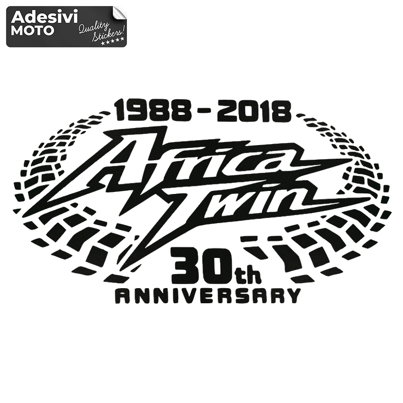 "Africa Twin" 30th Anniversary Sticker Fuel Tank-Suitcases-Helmet