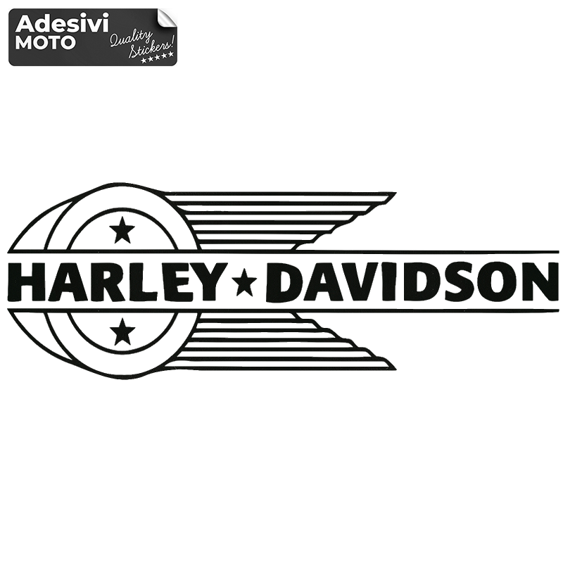 "Harley Davidson Motor Cycles" Modern Type 3 Sticker Windshield-Helmet