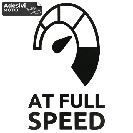 Autocollant "At Full Speed" Réservoir-Casque-Scooter-Réglage-Voiture