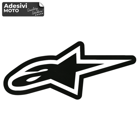 Autocollant Logo "Alpinestar" Réservoir-Côtés-Aile-Casque-Cross