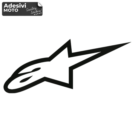 Autocollant Logo "Alpinestar" Type 2 Réservoir-Côtés-Aile-Casque-Cross