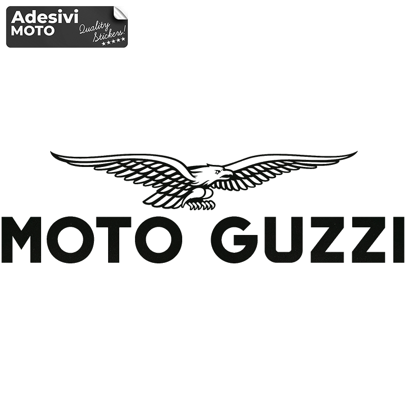 Adesivo Logo Moto Guzzi Tipo 2 Frontale-Serbatoio-Parafango-Casco