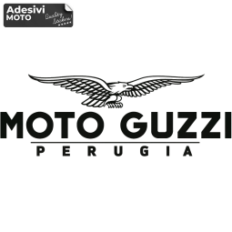 Autocollant Logo + "Moto Guzzi Perugia" Avant-Réservoir-Aile-Casque