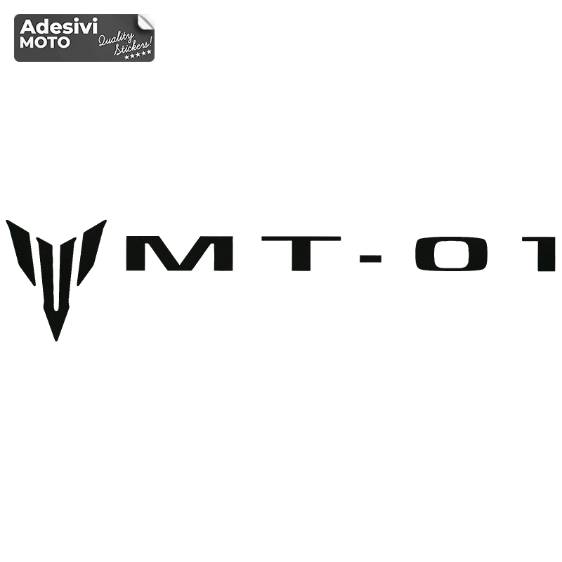 Adesivo Logo + "MT-01" Serbatoio-Vasca-Codone-Fiancate-Parafango-Casco Adesivo Logo + "MT-01" Serbatoio-Vasca-Codone-Fiancate-Parafango-Casco