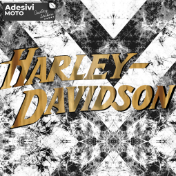 Adesivo "Harley Davidson" Tipo 4 Parafango-Serbatoio-Casco-Codone-Valigie