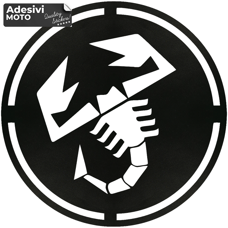 Abarth Scorpion Circle Sticker Hood-Doors-Sides-Car-Fiat