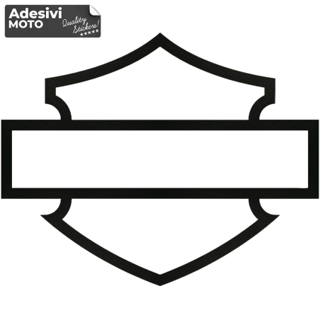 Harley Davidson Shield Sticker just Borders Windscreen-Tank-Fender-Helmet
