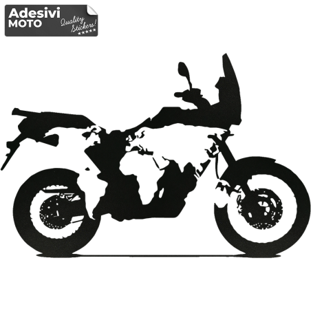 Continent + Africa Twin Sticker Fuel Tank-Suitcases-Tip-Tail-Helmet