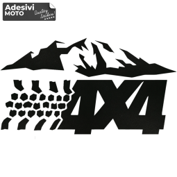 4X4 + Mountain Sticker Off Road-Hood-Doors-Sides-Car