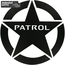 Star + "Patrol" Sticker Hood-Doors-Sides-Car-Nissan