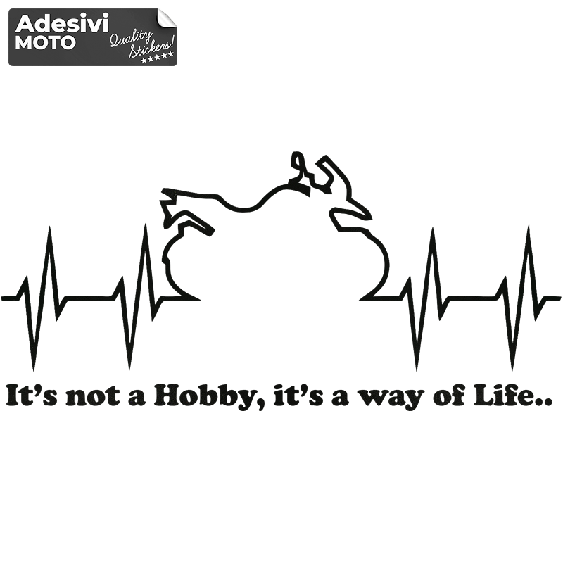 Autocollant Bmw GS "It’s not a Hobby, is a way of Life.." Réservoir-Casque-Côtés-Queue