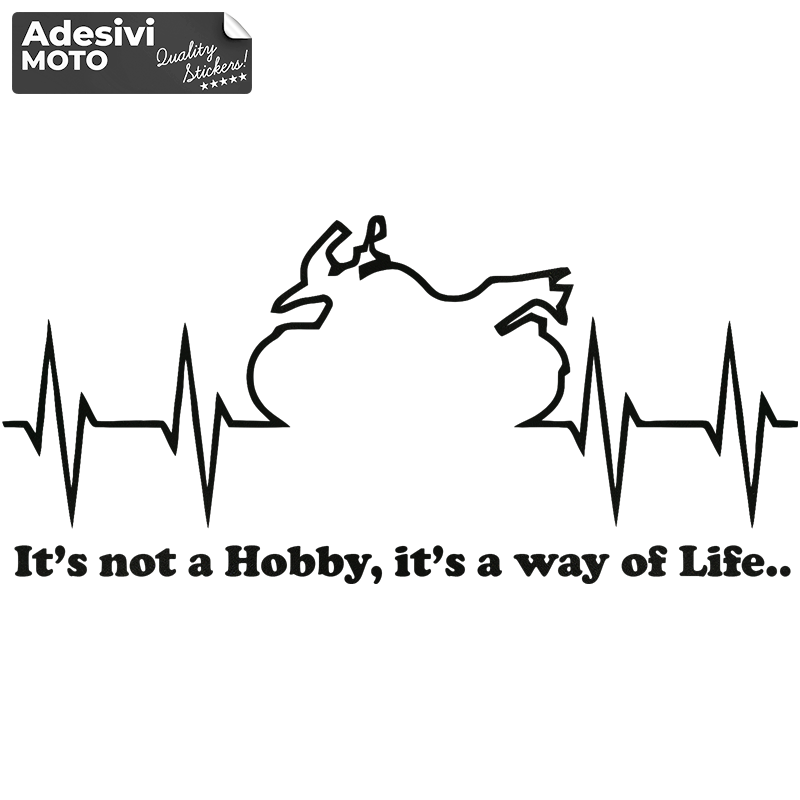 Autocollant Bmw GS "It’s not a Hobby, is a way of Life.." Type 2 Réservoir-Casque-Côtés-Queue