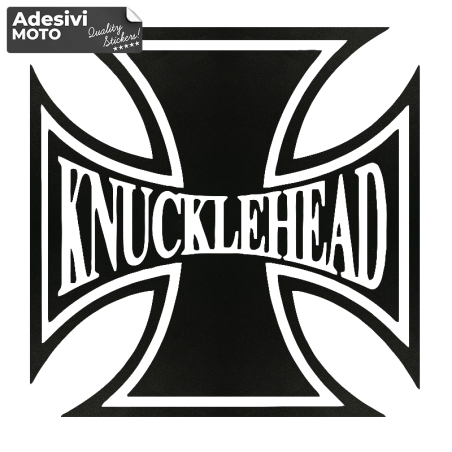 "Knucklehead" Logo Cross Sticker Fuel Tank-Fender-Helmet