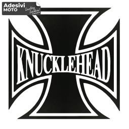 Autocollant Logo "Knucklehead" Croix Réservoir-Aile-Casque