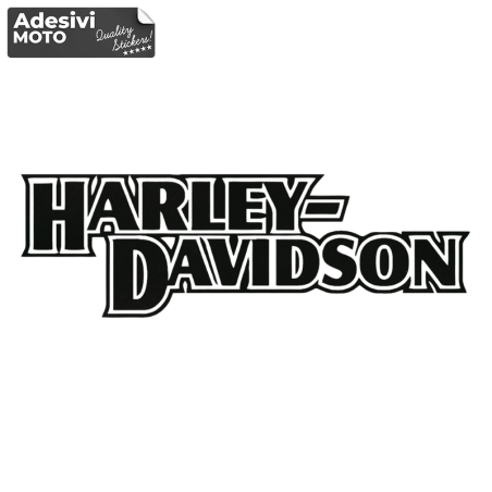 Adesivo Testo "Harley Davidson" Tipo 3 Serbatoio-Parafango-Casco-Cupolino