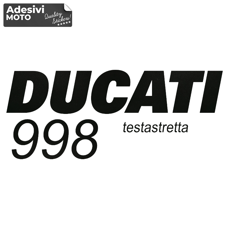 Adesivo "Ducati 998 Testa Stretta" Serbatoio-Fiancate-Vasca-Codone-Casco