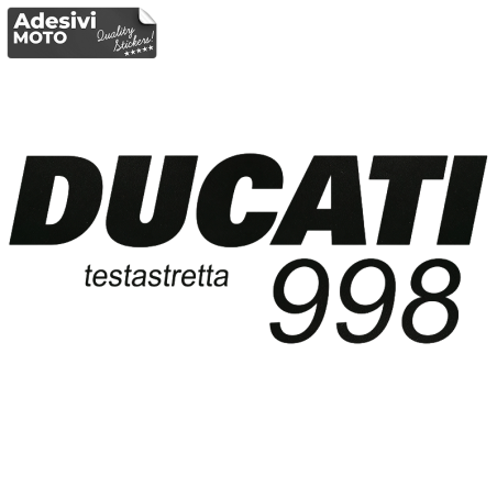 Adesivo "Ducati 998 Testa Stretta" Tipo 2 Serbatoio-Fiancate-Vasca-Codone-Casco