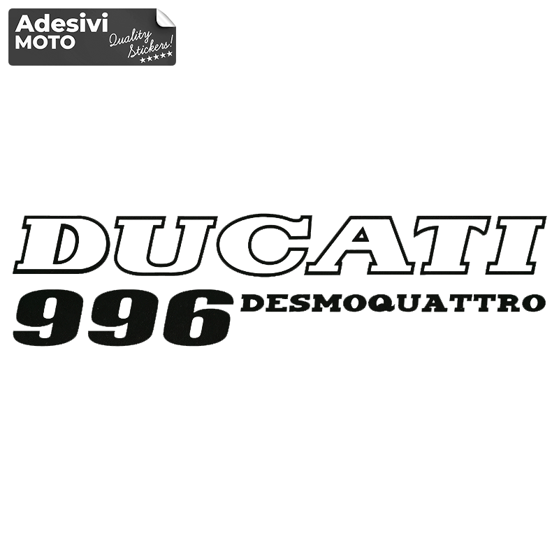 Adesivo "Ducati 996 Desmoquattro" Serbatoio-Fiancate-Vasca-Codone-Casco