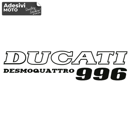 Adesivo "Ducati 996 Desmoquattro" Tipo 2 Serbatoio-Fiancate-Vasca-Codone-Casco
