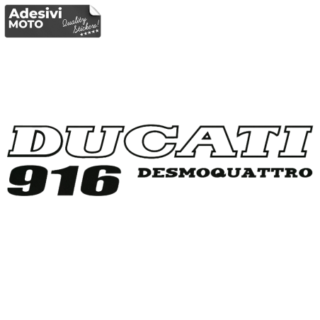 "Ducati 916 Desmoquattro" Sticker Fuel Tank-Sides-Tip-Tail-Helmet