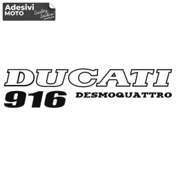 Adesivo "Ducati 916 Desmoquattro" Serbatoio-Fiancate-Vasca-Codone-Casco