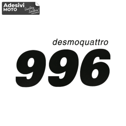 Adesivo "996 Desmoquattro" Tipo 2 Serbatoio-Fiancate-Vasca-Codone-Casco