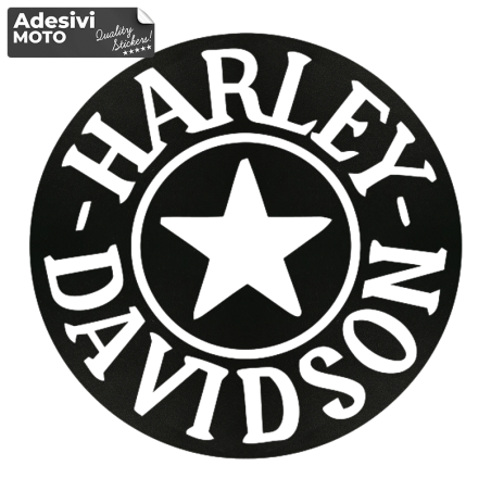 Harley Davidson Circle + Star Type 2 Sticker Fuel Tank-Fender-Helmet