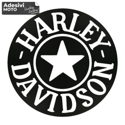 Autocollant Cercle Harley Davidson + Étoile Type 2 Réservoir-Aile-Casque