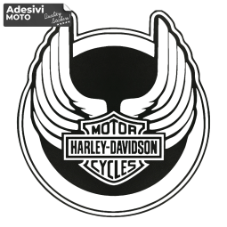 Autocollant Logo Harley Davidson avec Ali Réservoir-Aile-Casque