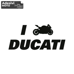 Autocollant "I Love Ducati" Réservoir-Côtés-Carénage Inférieur-Queue-Casque