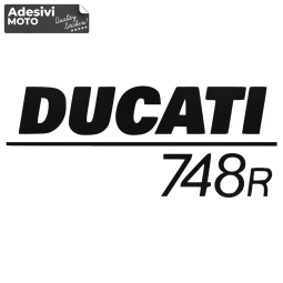 Adesivo "Ducati 748R" Tipo 2 Serbatoio-Fiancate-Vasca-Codone-Casco