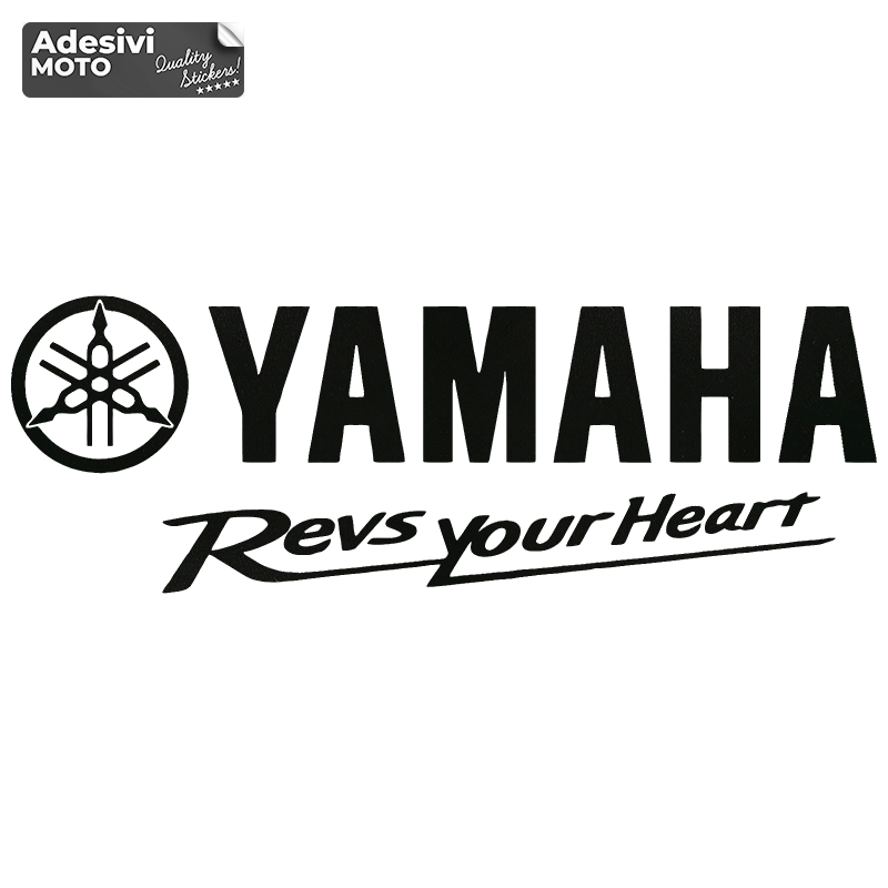 Adesivo "Yamaha" + Logo Serbatoio-Vasca-Codone-Casco - Yamaha Adesivo "Yamaha" + Logo Serbatoio-Vasca-Codone-Casco - Yamaha