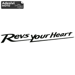 "Revs Your Heart" Sticker Fuel Tank-Windshield-Tail-Helmet