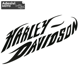 Adesivo Testo "Harley Davidson" Tipo 4 Serbatoio-Parafango-Casco-Cupolino