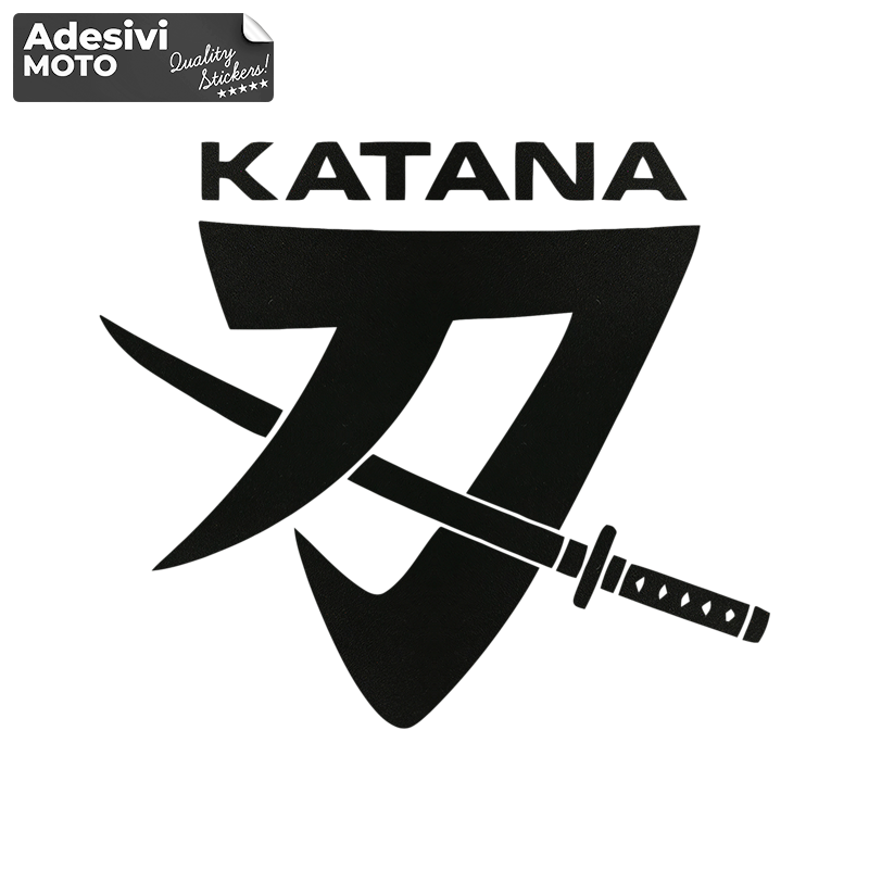 Adesivo Logo Suzuki "Katana" Serbatoio-Parafango-Vasca-Codone-Casco