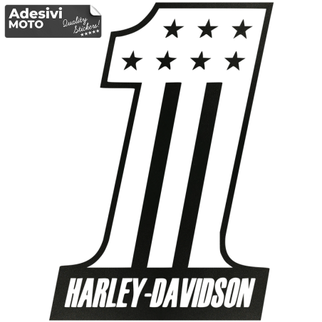 Adesivo 1 "Harley Davidson" America Serbatoio-Parafango-Casco