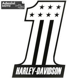 1 "Harley Davidson" America Sticker Fuel Tank-Fender-Helmet