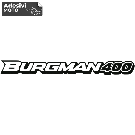 Adesivo Suzuki "Burgman 400" Tipo 2 Serbatoio-Codone-Fiancate-Parafango-Casco