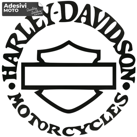Shield + "Harley Davidson Motorcycles" Sticker Windscreen-Tank-Fender-Helmet