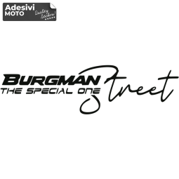 Autocollant Suzuki "Burgman The Special One Street" Réservoir-Queue-Côtés-Aile-Casque