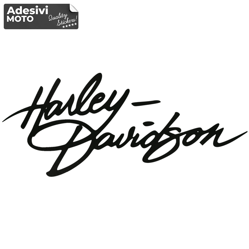 Adesivo Firma "Harley Davidson" Tipo 5 Serbatoio-Casco-Cupolino