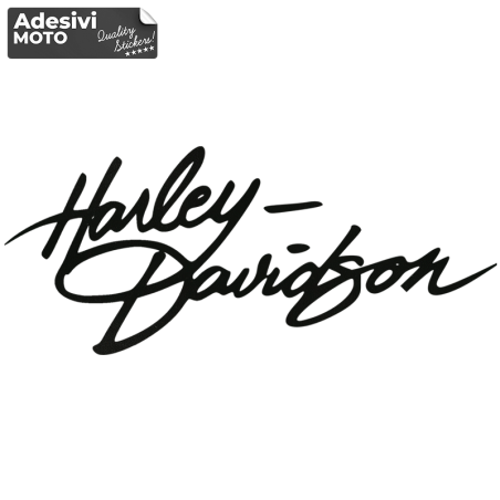 "Harley Davidson" Signature Type 5 Sticker Fuel Tank-Helmet-Windshield