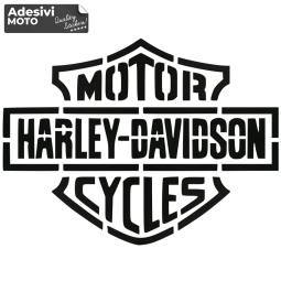 Logo "Harley Davidson Motor Cycles" Ruined Sticker Fuel Tank-Fender-Helmet