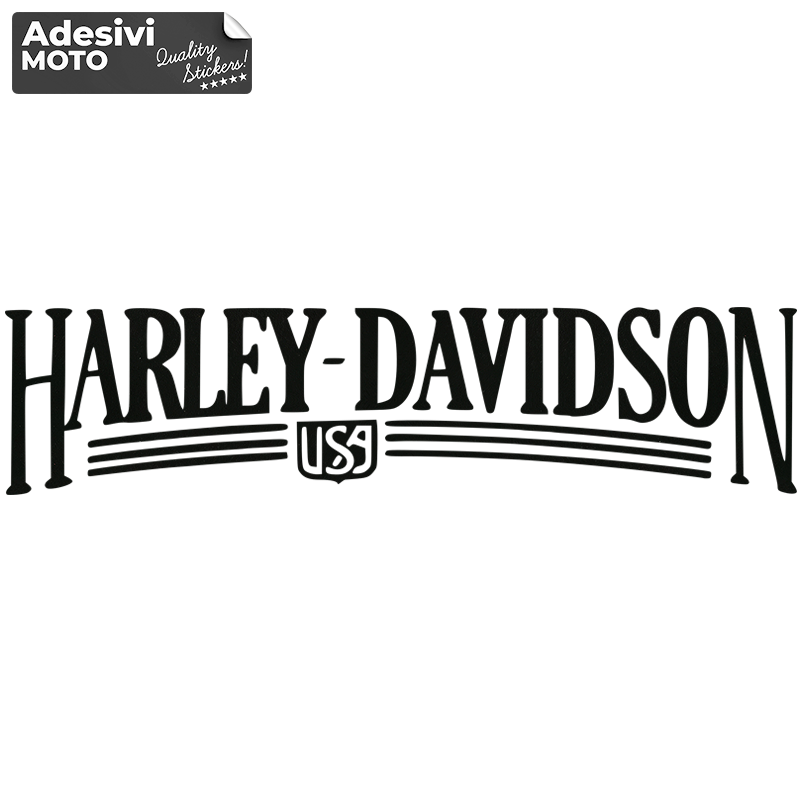 Adesivo "Harley Davidson USA" Tipo 2 Serbatoio-Parafango-Casco-Cupolino