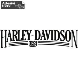 "Harley Davidson USA" Type 2 Sticker Fuel Tank-Helmet-Fender-Windshield