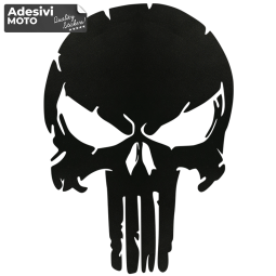 The Punisher Logo Ruined Sticker Fuel Tank-Helmet-Scooter-Tuning-Car