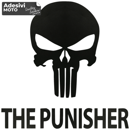 Logo + "The Punisher" Sticker Fuel Tank-Helmet-Scooter-Tuning-Car