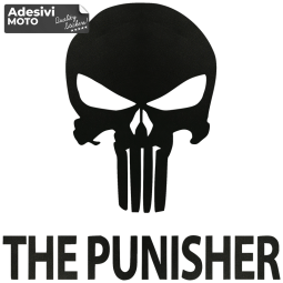 Autocollant Logo + "The Punisher" Réservoir-Casque-Scooter-Réglage-Voiture