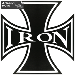 Autocollant Croix "Iron" Réservoir-Aile-Casque