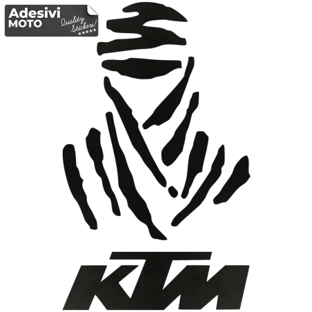 Adesivo Logo Dakar + "KTM" Serbatoio-Valigie-Codone-Casco